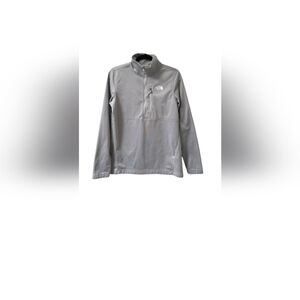 The North face Tech Glacier 1/4 Zip Fleece Women's Gray Long Sleeve Top Med